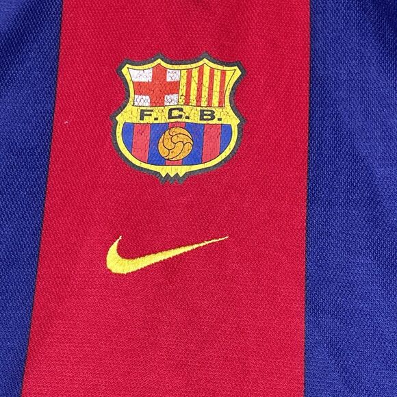 NIKE ORIGINAL BARCELONA BARCA 2000/2001 FOOTBAL SHIRT JERSEY HOME YOUTH’S LARGE - Picture 3 of 12